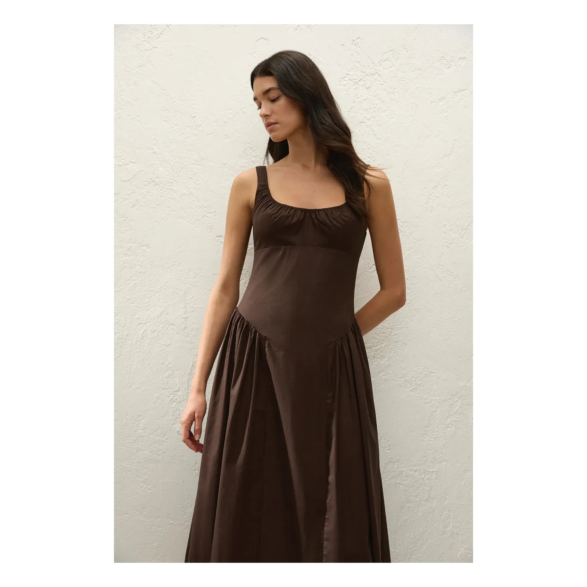Faithfull the Brand - Vestido de algodón Marcella | Café