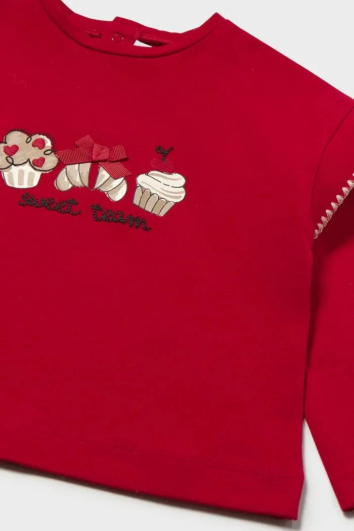 Blusa de algodón de manga larga para niños Mayoral