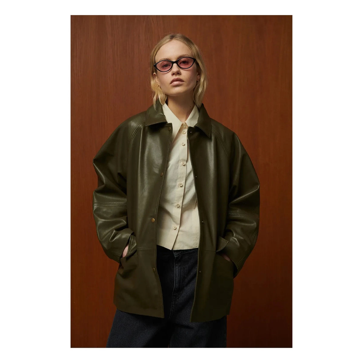 BELLEPIECE - Parker Deri Ceket | Bronz