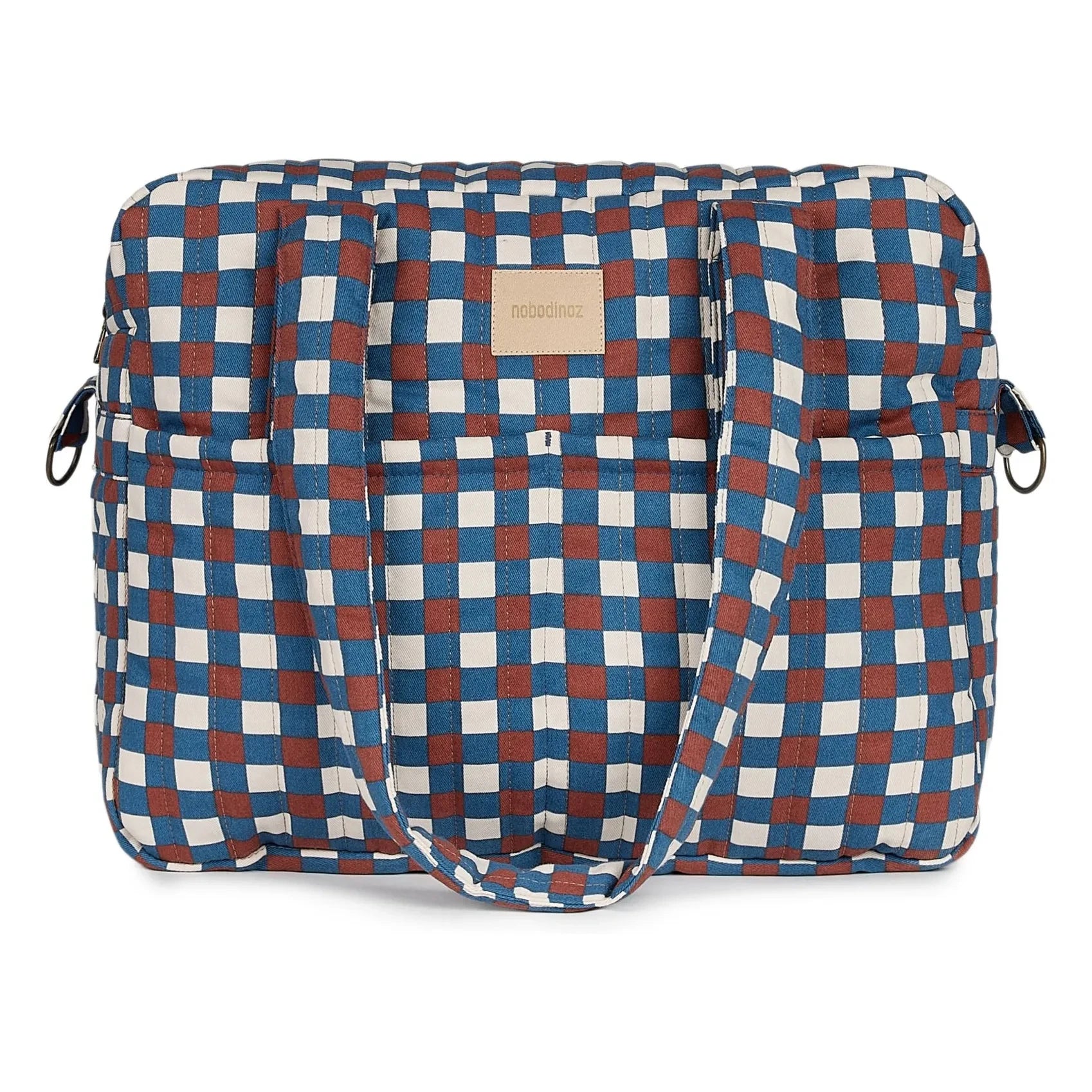Bolso cambiador de bebé Nobodinoz Hyde Park Mozaik | Azul