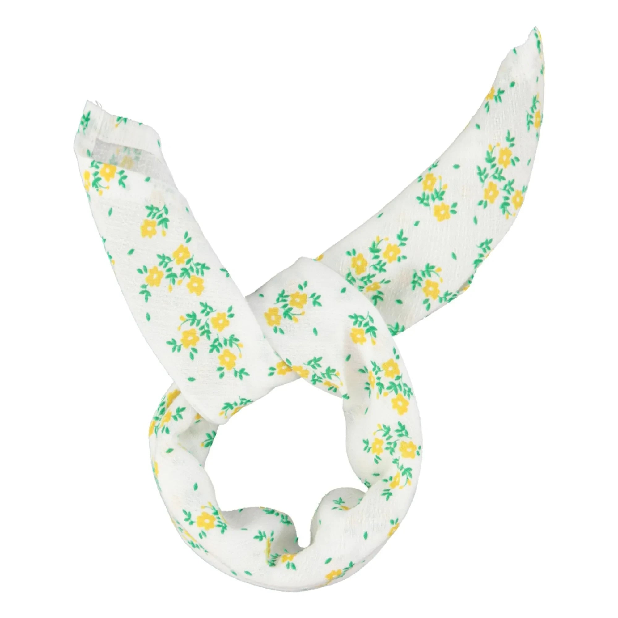 Piupiuchick - Pañuelo floral de algodón orgánico | Amarillo