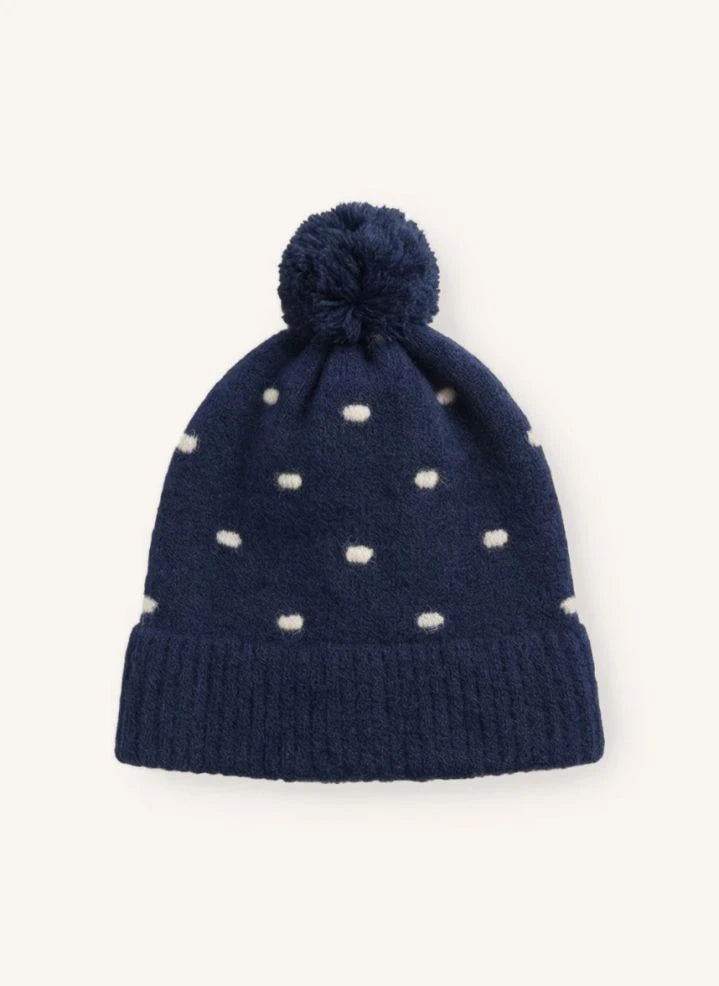 Fliink - Gorro de Alpaca con Estampado de Estrellas | Azul Marino