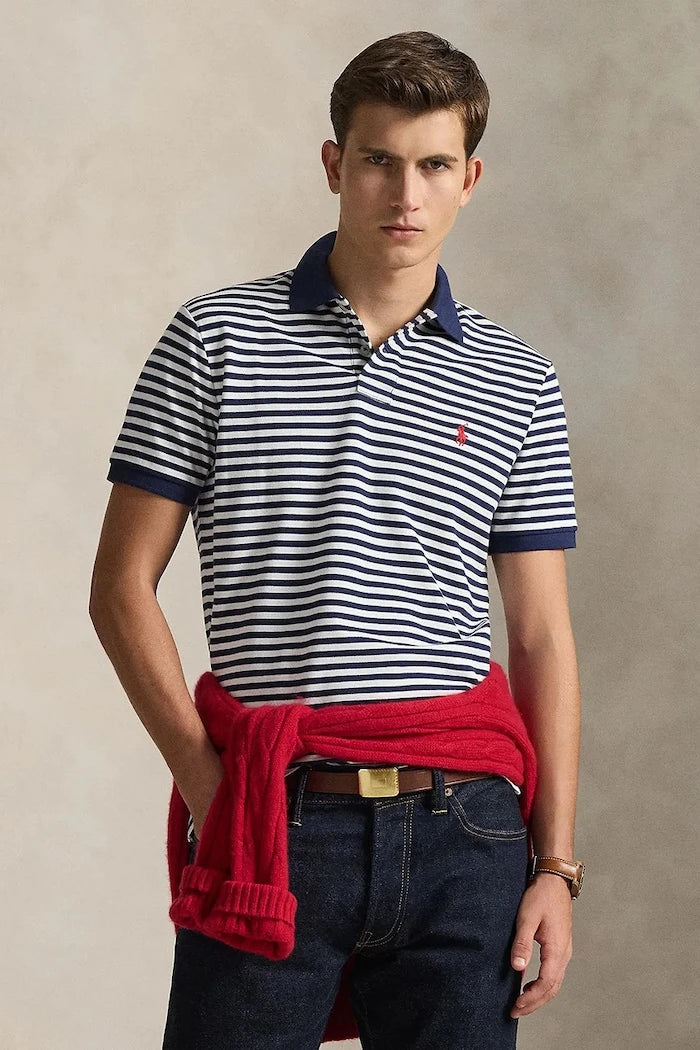 Camiseta de Algodón con Cuello Polo Ralph Lauren