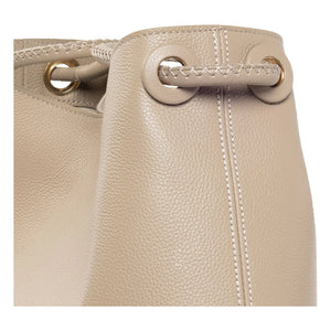 Bolso de cuero granulado Elleme - Vosges | Marrón empolvado
