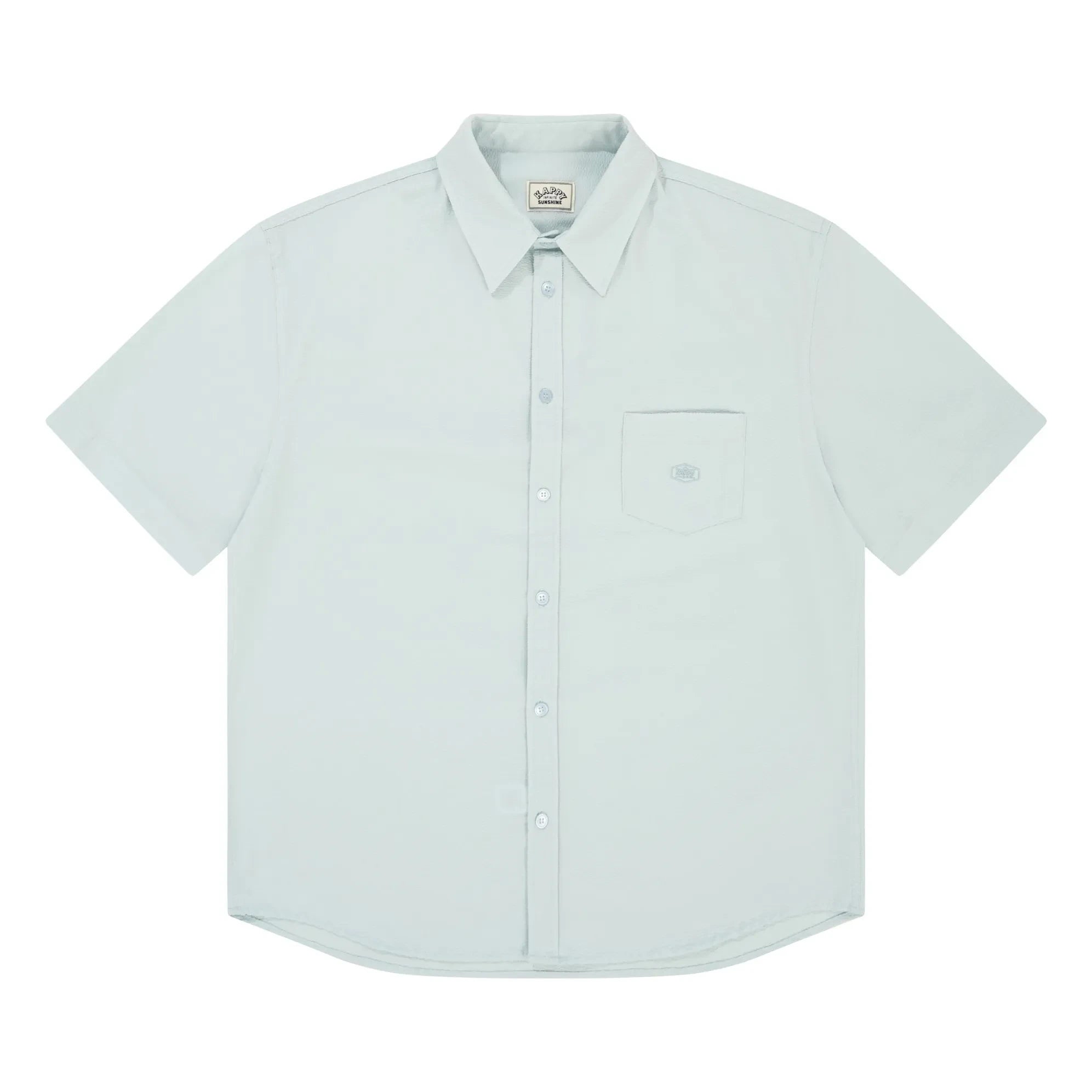 Kappy - Camisa Seersucker Cómoda | Azul claro