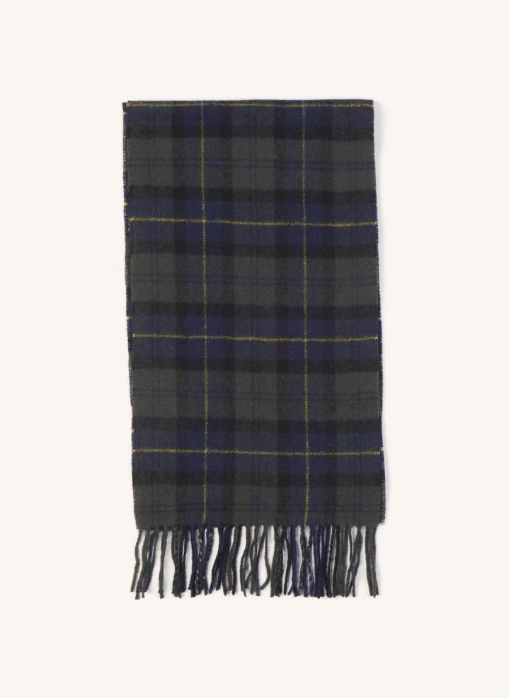Barbour - Yün Ekose Atkı | Koyu Yeşil
