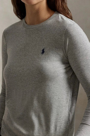 Blusa de algodón de manga larga Polo Ralph Lauren para mujer