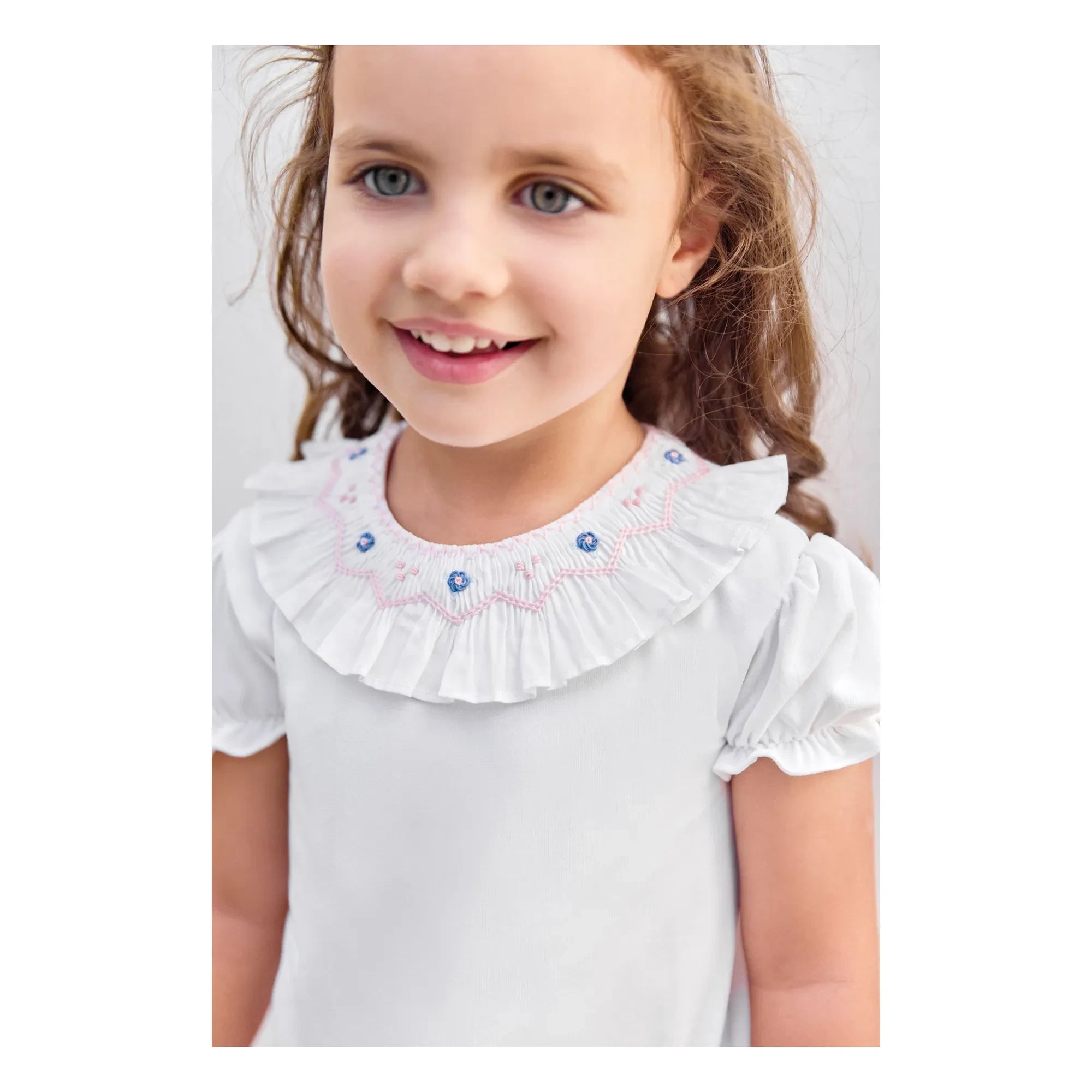 Tartine et Chocolat - Body con cuello bordado floral | Blanco