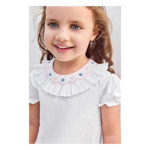 Tartine et Chocolat - Body con cuello bordado floral | Blanco