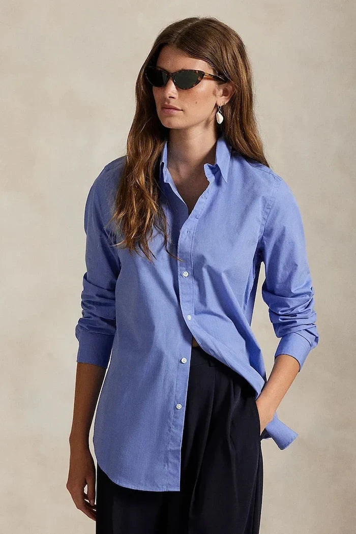 Camisa de algodón con elastano Polo Ralph Lauren para mujer