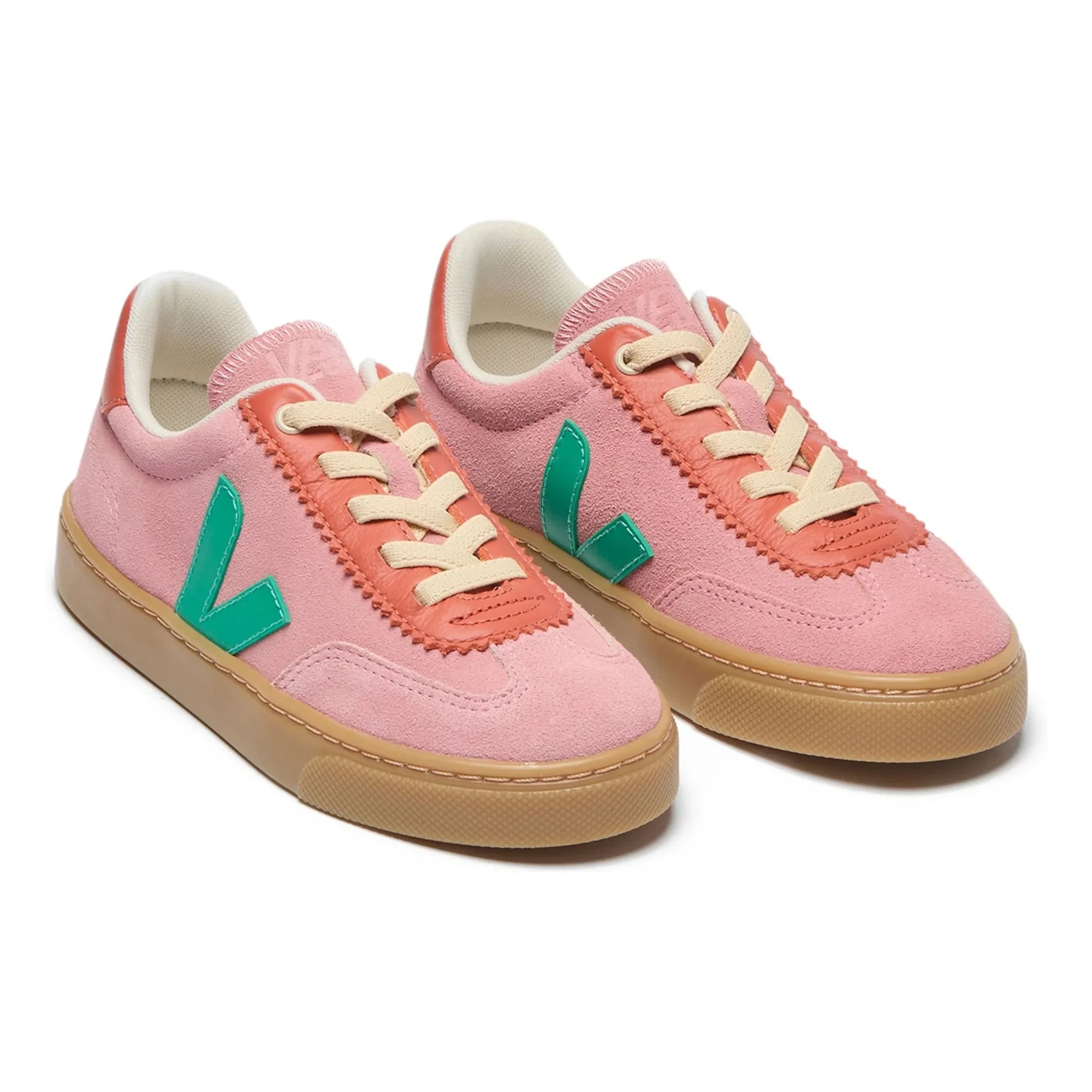 Veja - Veja x Jelly Mallow Zapatillas de ante con cordones Little Volley | Rosa