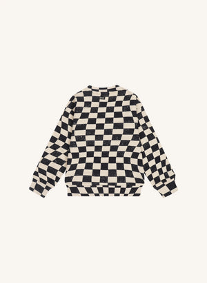 Tumble N'Dry - Sudadera de Algodón Orgánico Ripley a Cuadros | Azul Marino