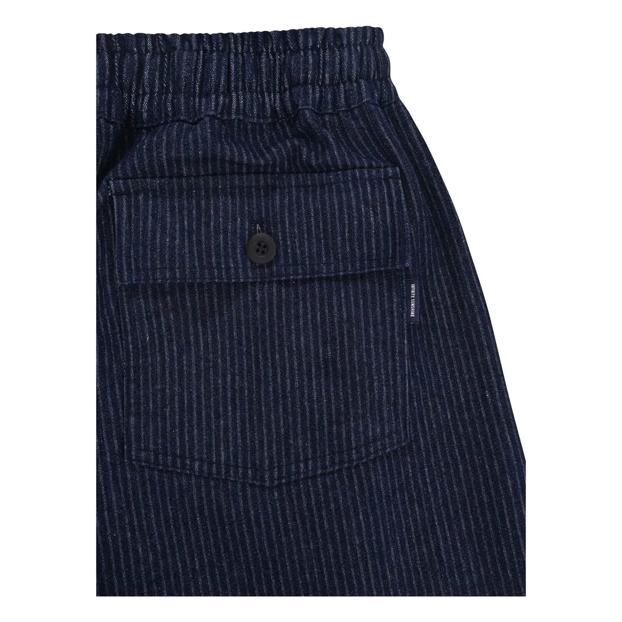 Kappy - Pantalones a rayas de denim desgastado | Índigo