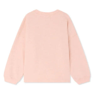 Bonpoint - Sudadera Myla Fleur de algodón orgánico | Pembe