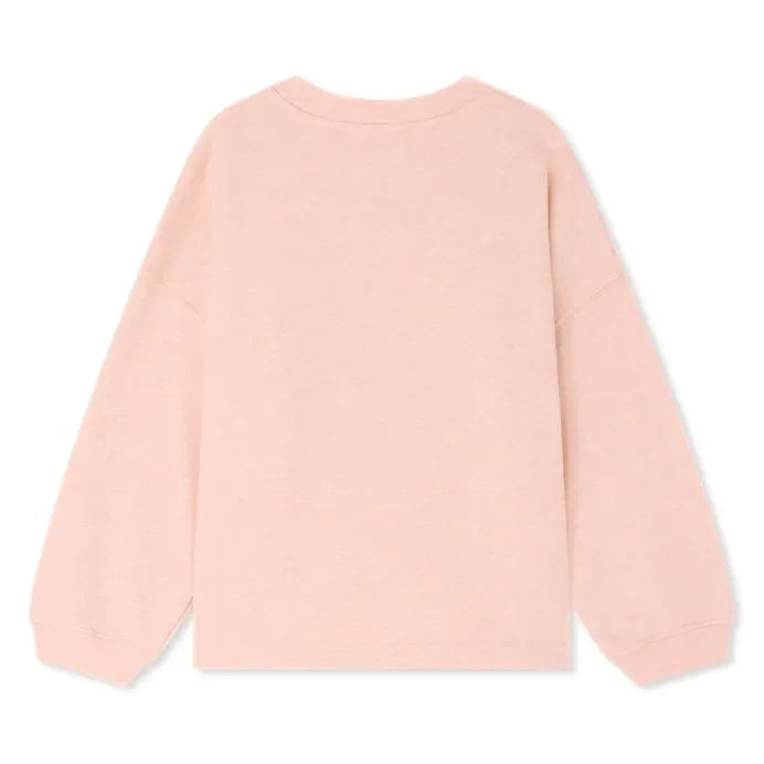 Bonpoint - Sudadera Myla Fleur de algodón orgánico | Pembe