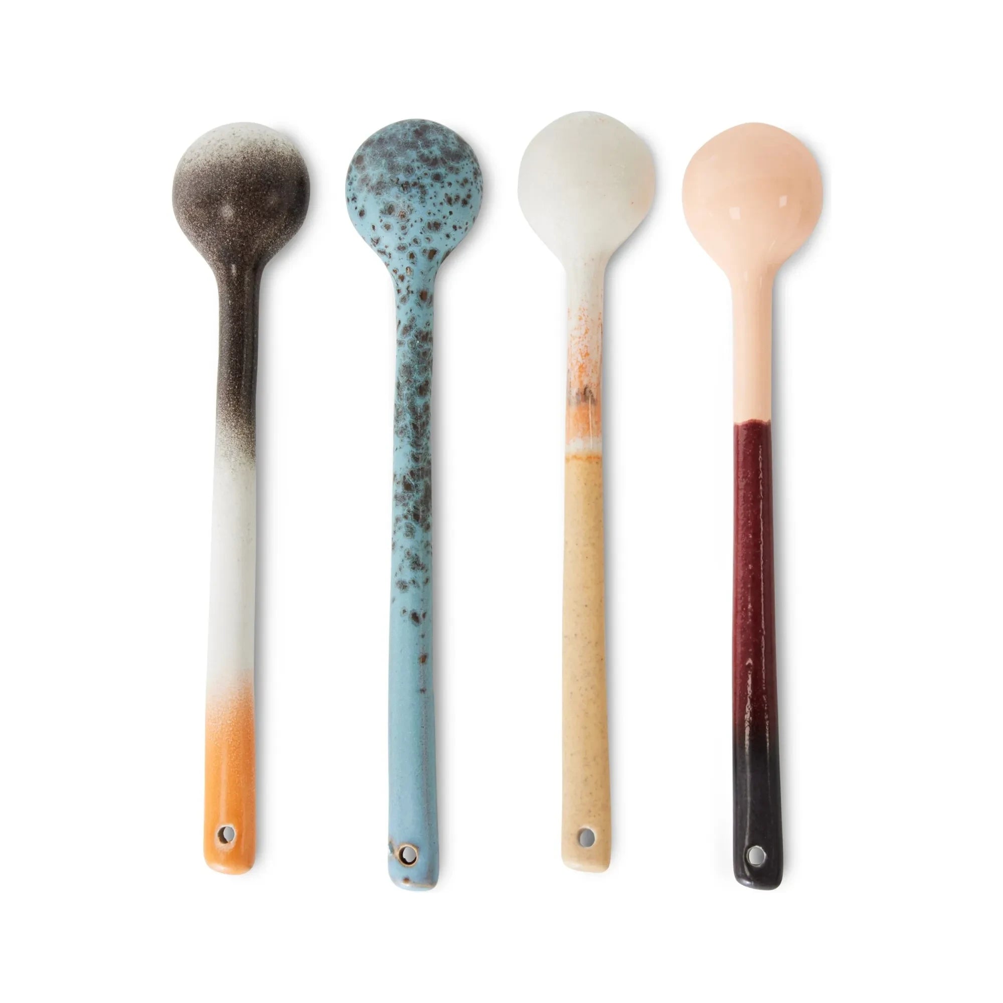 HKliving - Cucharas de gres - Set de 4