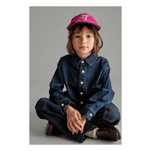 Mipounet - Love Denim Gömlek | Koyu Mavi