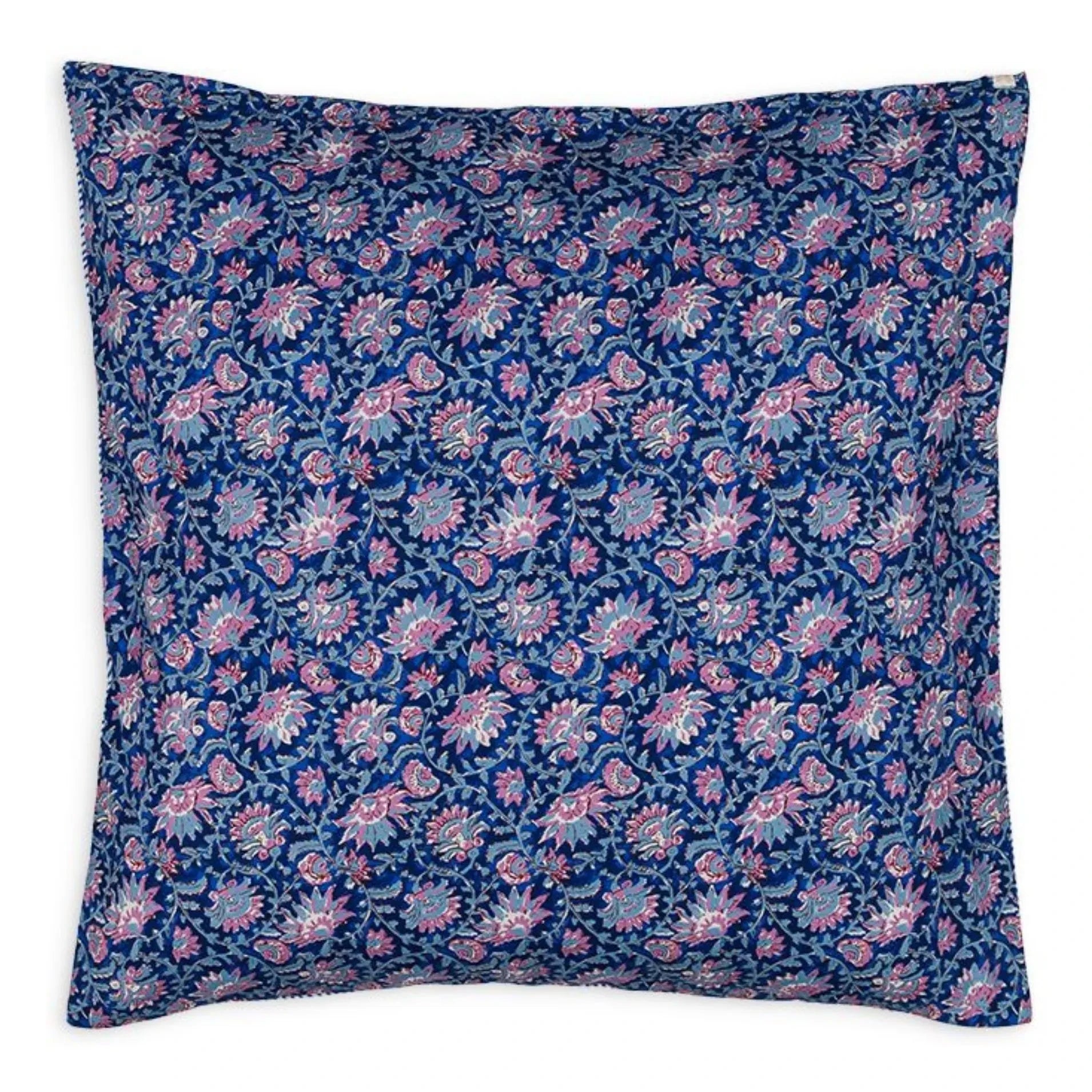 Louise Misha - Funda de almohada Valerie, algodón orgánico | Azul oscuro