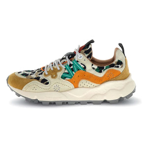 Flower Mountain - Zapatillas Yamano 3 Leopard de ante y nailon | Naranja