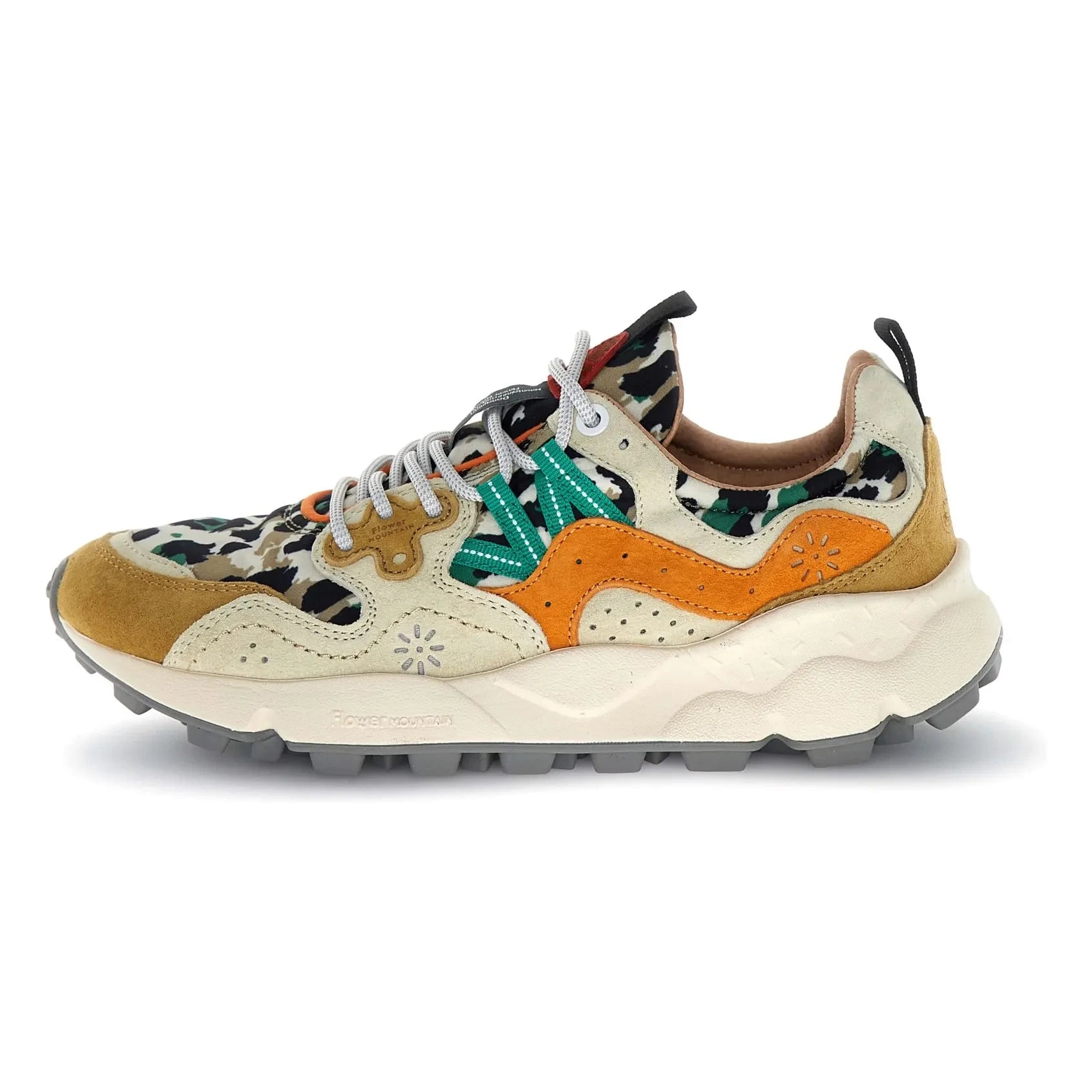 Flower Mountain - Zapatillas Yamano 3 Leopard de ante y nailon | Naranja