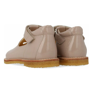 Angulus - Zapatilla clásica para bebé con corazón | Rosa claro
