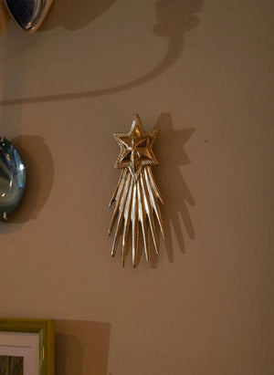 Anna + Nina - Adorno de Pared para Pedir un Deseo en la Estrella de Navidad | Oro