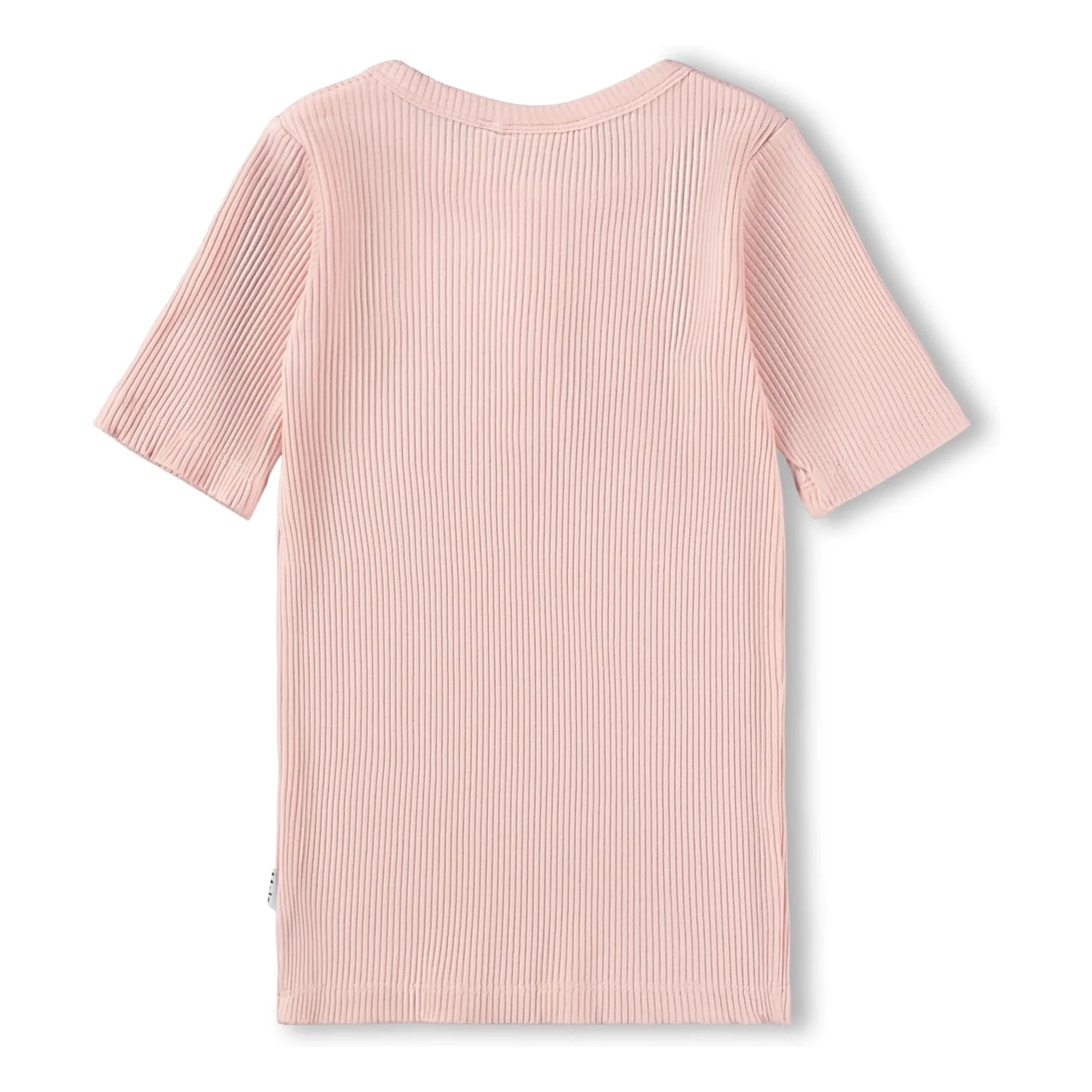 Molo - Camiseta de canalé con botones Rosey | Rosa claro
