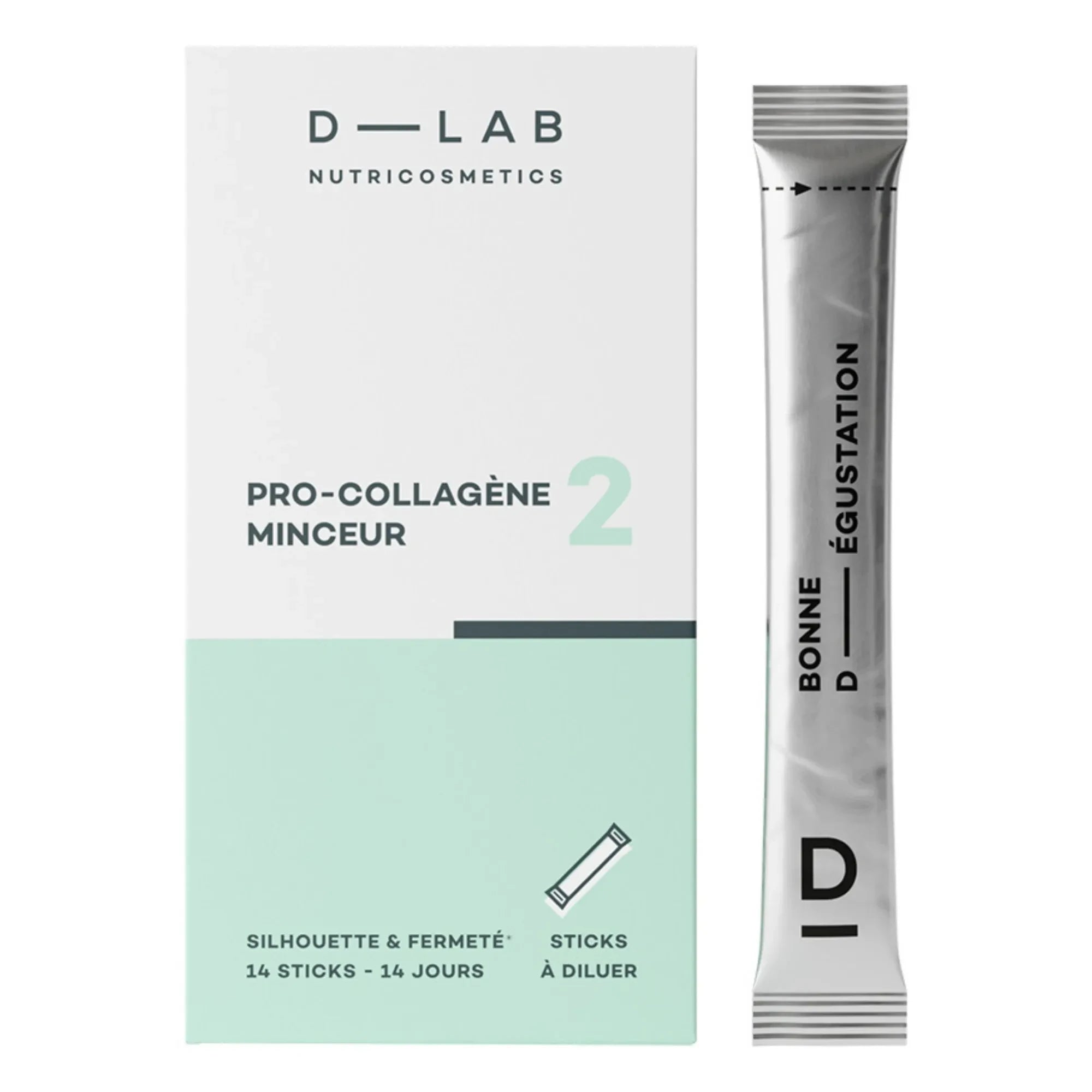 D-LAB NUTRICOSMETICS - Polvo Adelgazante Pro-Colágeno - 14 sticks