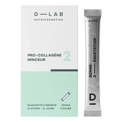 D-LAB NUTRICOSMETICS - Polvo Adelgazante Pro-Colágeno - 14 sticks