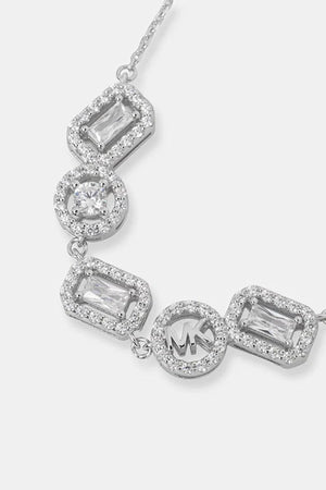 Brazalete Michael Kors de plata con circonitas para mujer