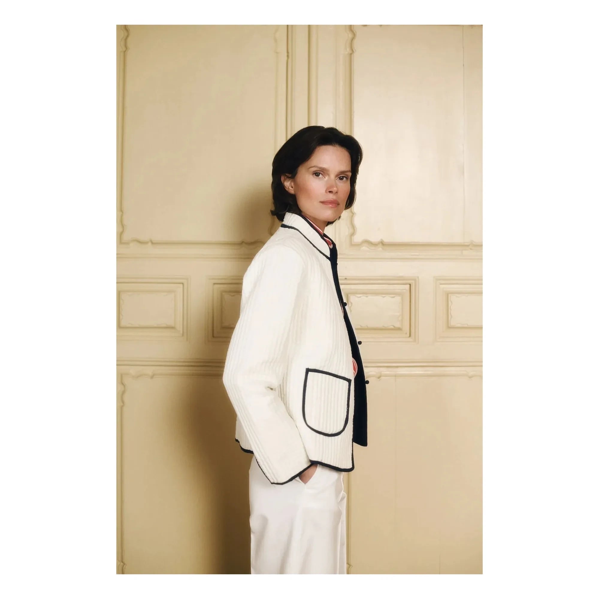 Maria de la Orden - Chaqueta de algodón Fittonia | Azul marino