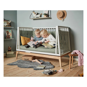 Leander - Cojín y funda de sofá para cama Linea y Luma | Salvia