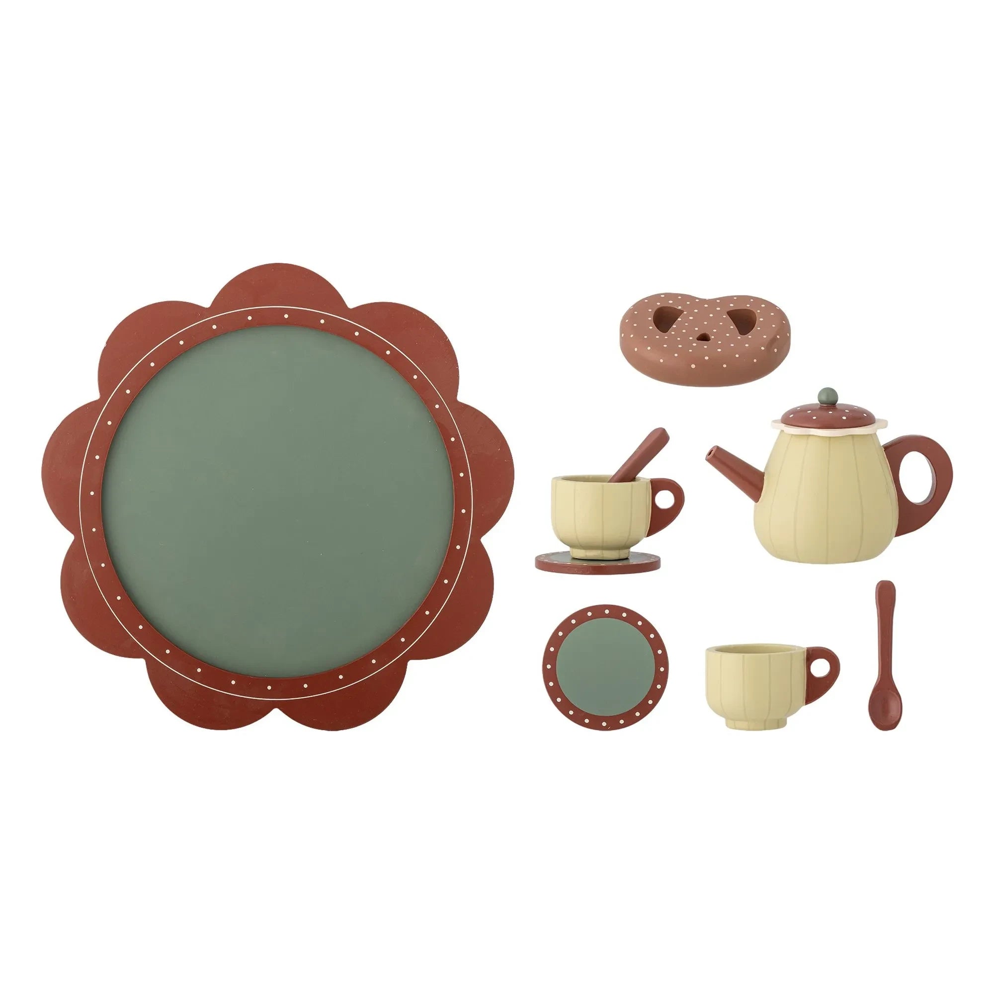 Bloomingville Mini - Juego de té Bette | Marrón