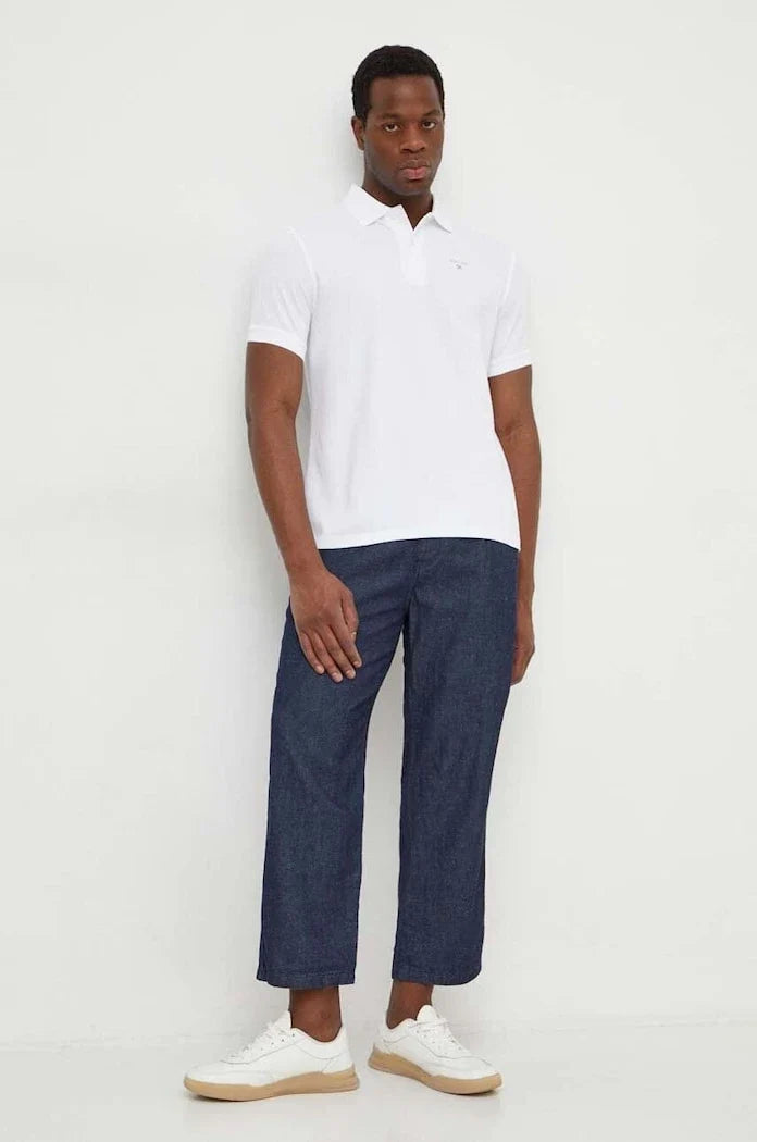 Camiseta de algodón para hombre con cuello Barbour ESSENTIALS
