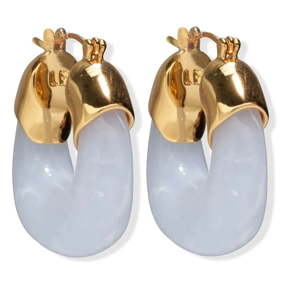 Lizzie Fortunato - Pendientes pequeños Organic | Azul claro