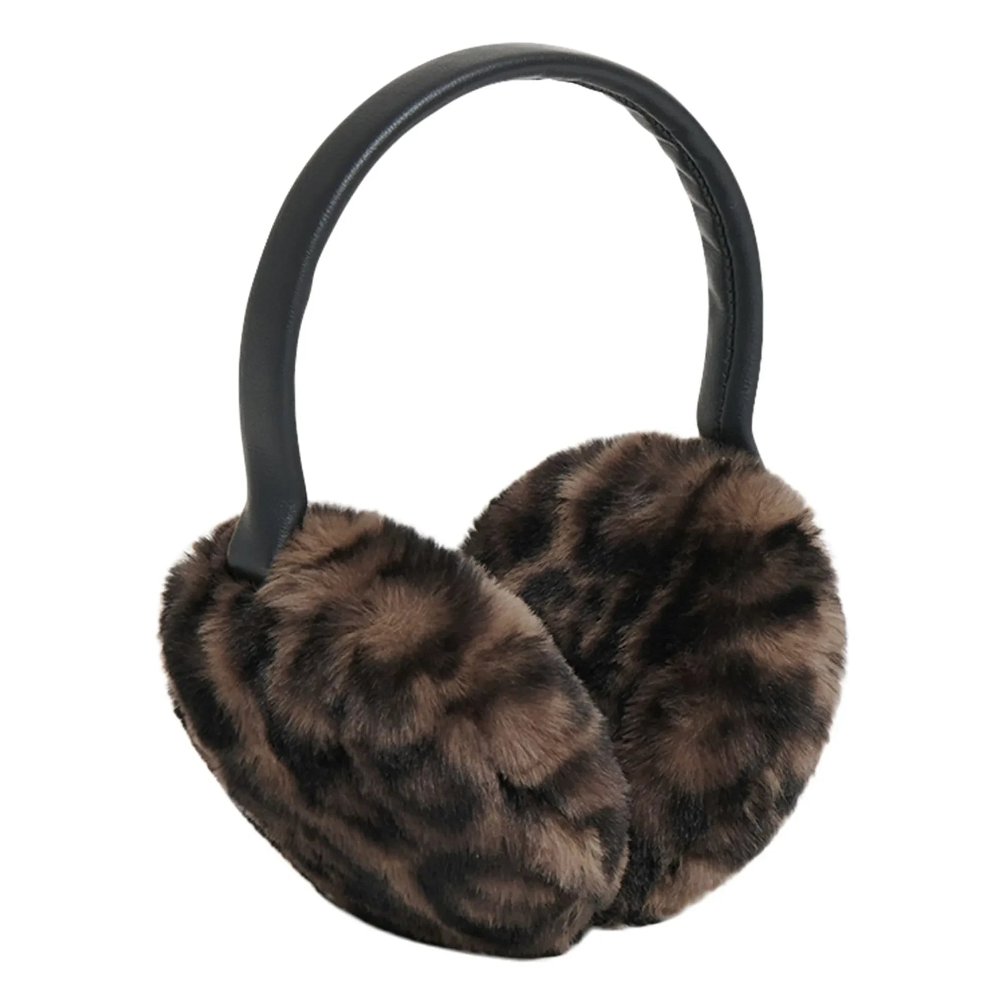 Apparis - Diadema de orejas Esme de leopardo Fibras recicladas | Marrón