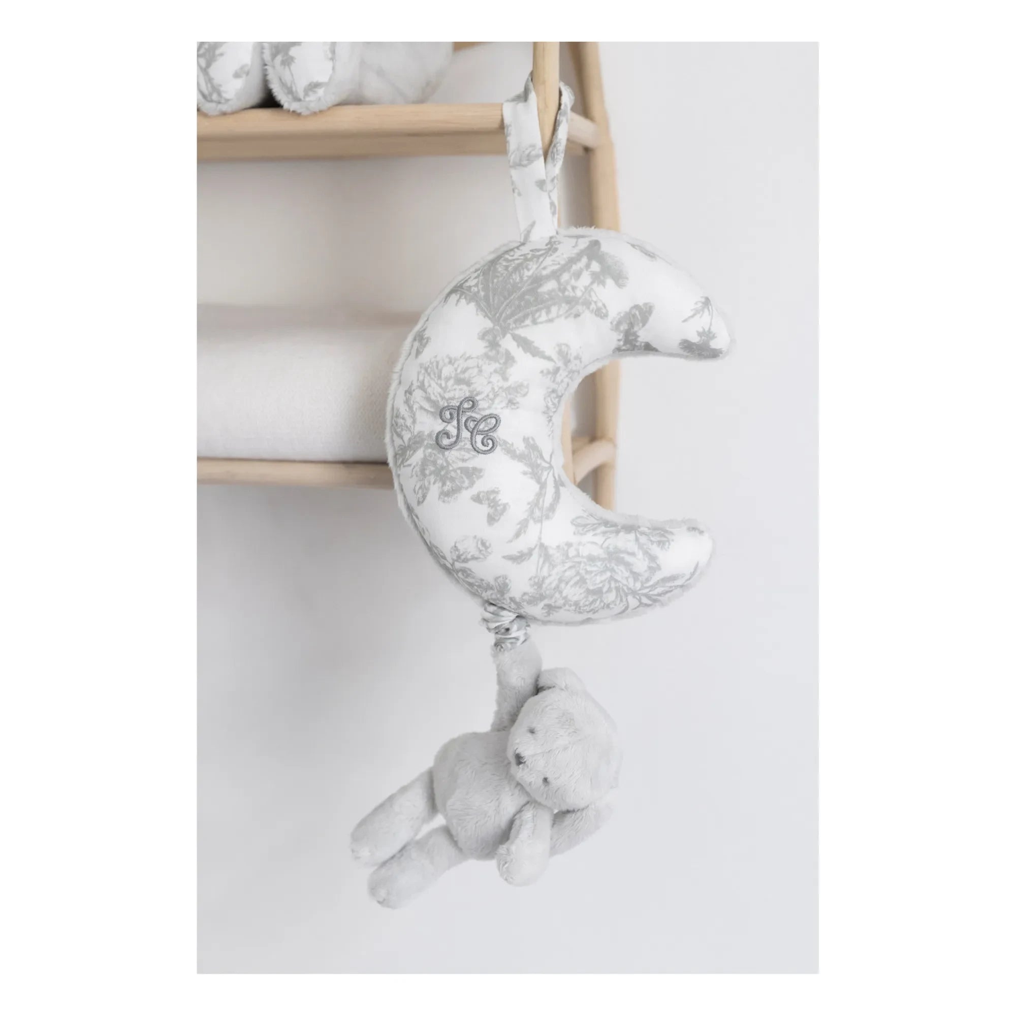 Tartine et Chocolat - Carrusel Musical Augustin Toile de Jouy | Gris Claro