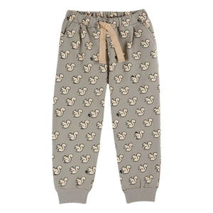 Emile et Ida - Pantalones Jogger Squirrel de Algodón Orgánico | Gris Claro
