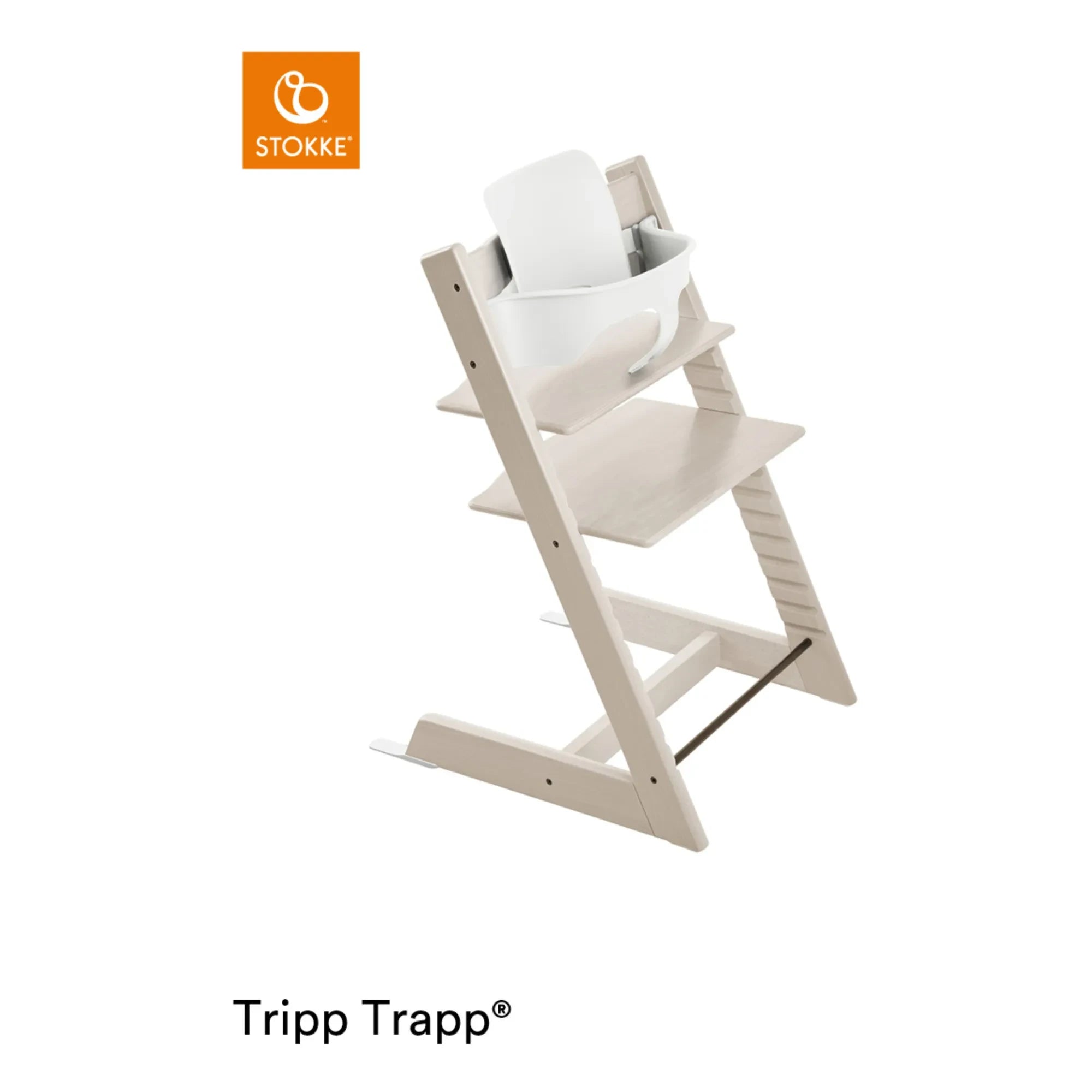 Stokke® - Trona de haya Tripp Trapp® | Blanco crema