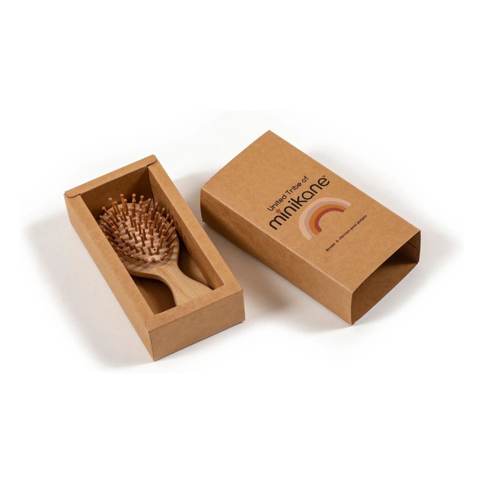 Minikane - Cepillo de pelo de madera para muñecas
