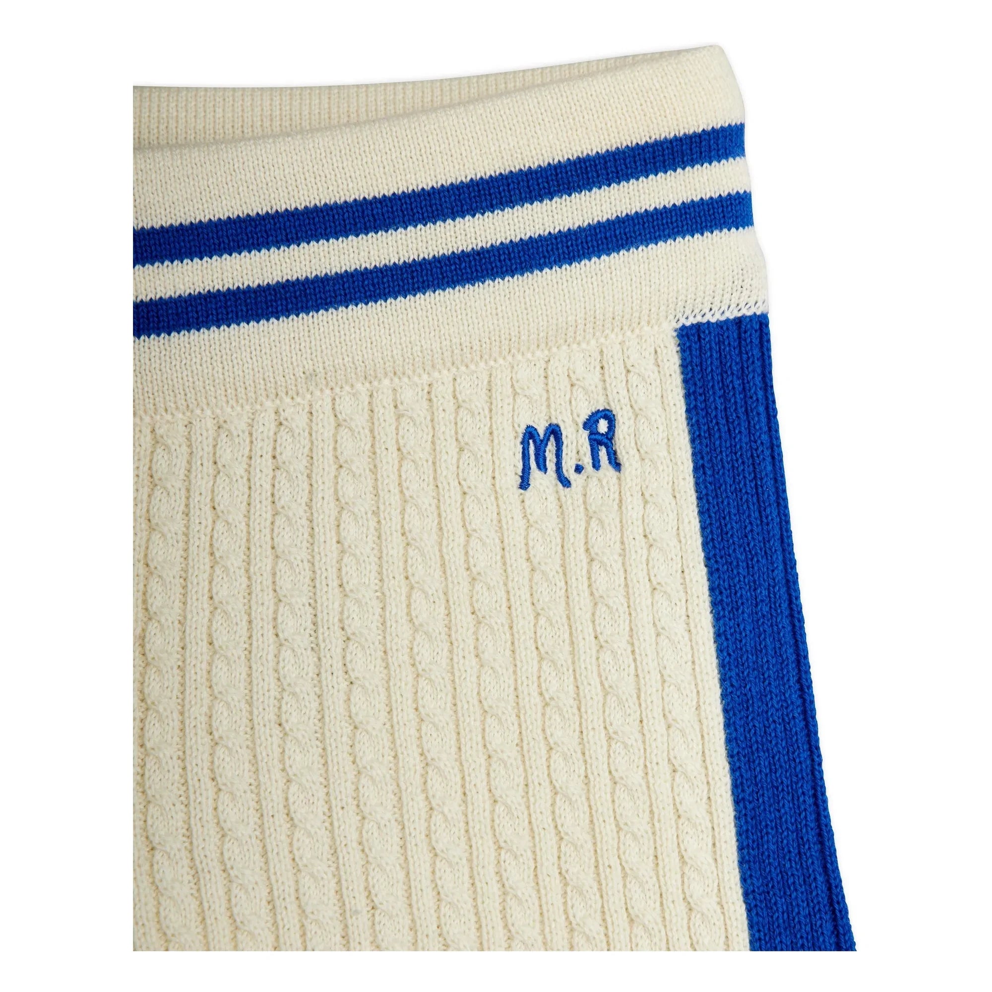 Mini Rodini - Pantalones cortos de punto de algodón orgánico | Crudo