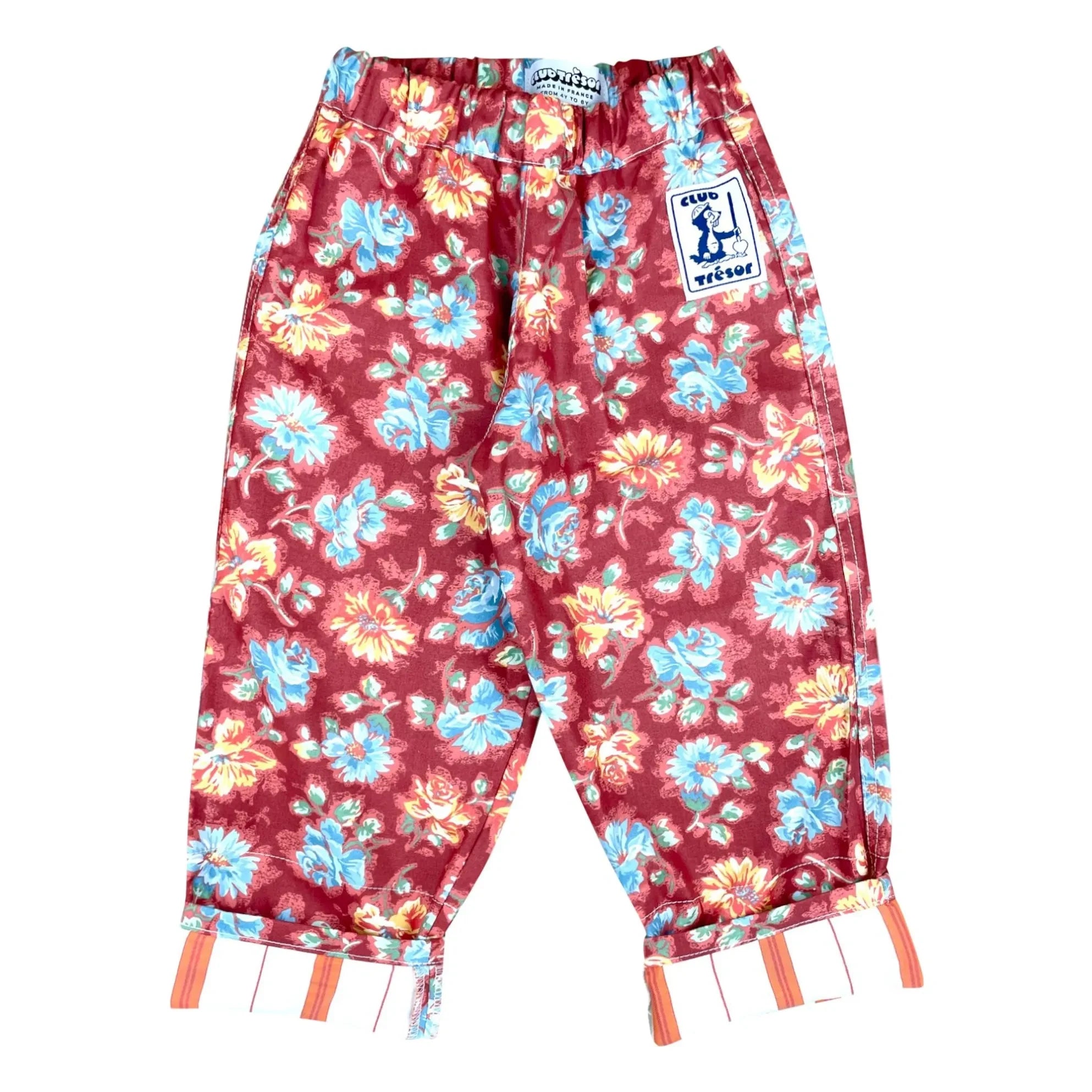Club Trésor - Pantalón holgado Provence Blossom | Burdeos