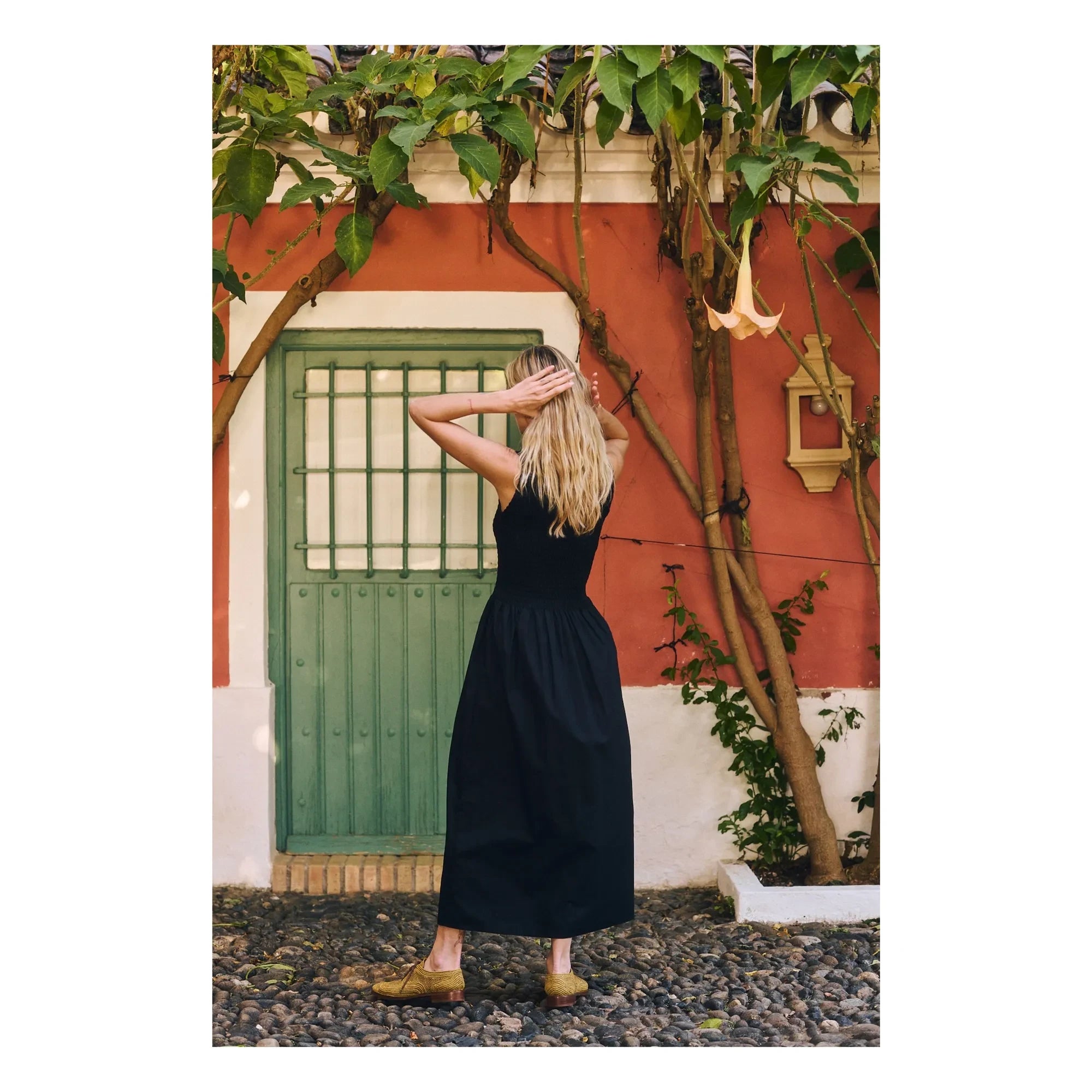 Maria de la Orden - Vestido de algodón Saint Barth | Negro