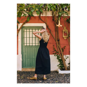 Maria de la Orden - Vestido de algodón Saint Barth | Negro