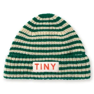 Tinycottons - Çizgili Yün Şapka | Yeşil