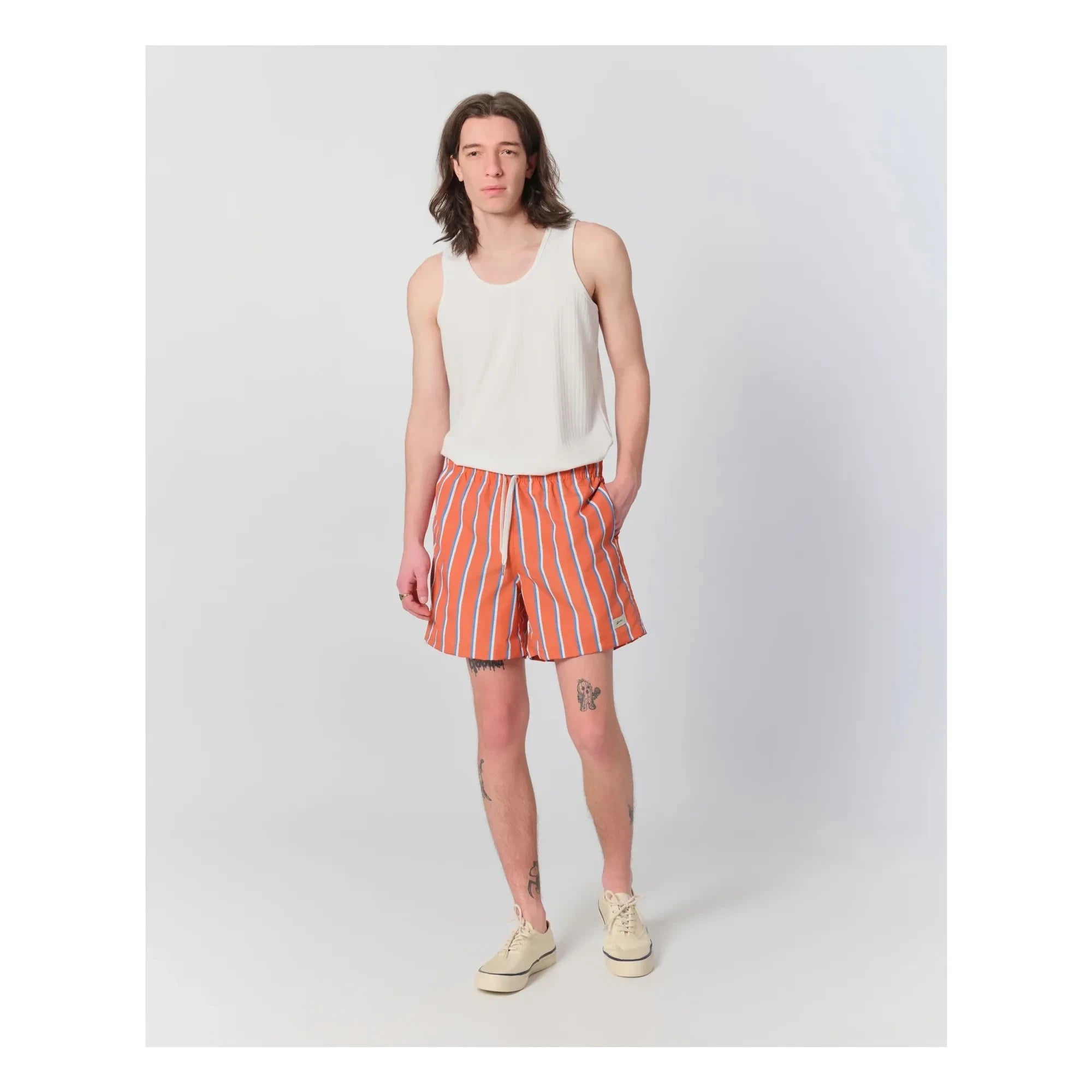 Bather - Bañador de rayas | Naranja