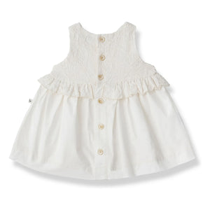 1+ in the family - Vestido Bordado Cadaqués | Blanco