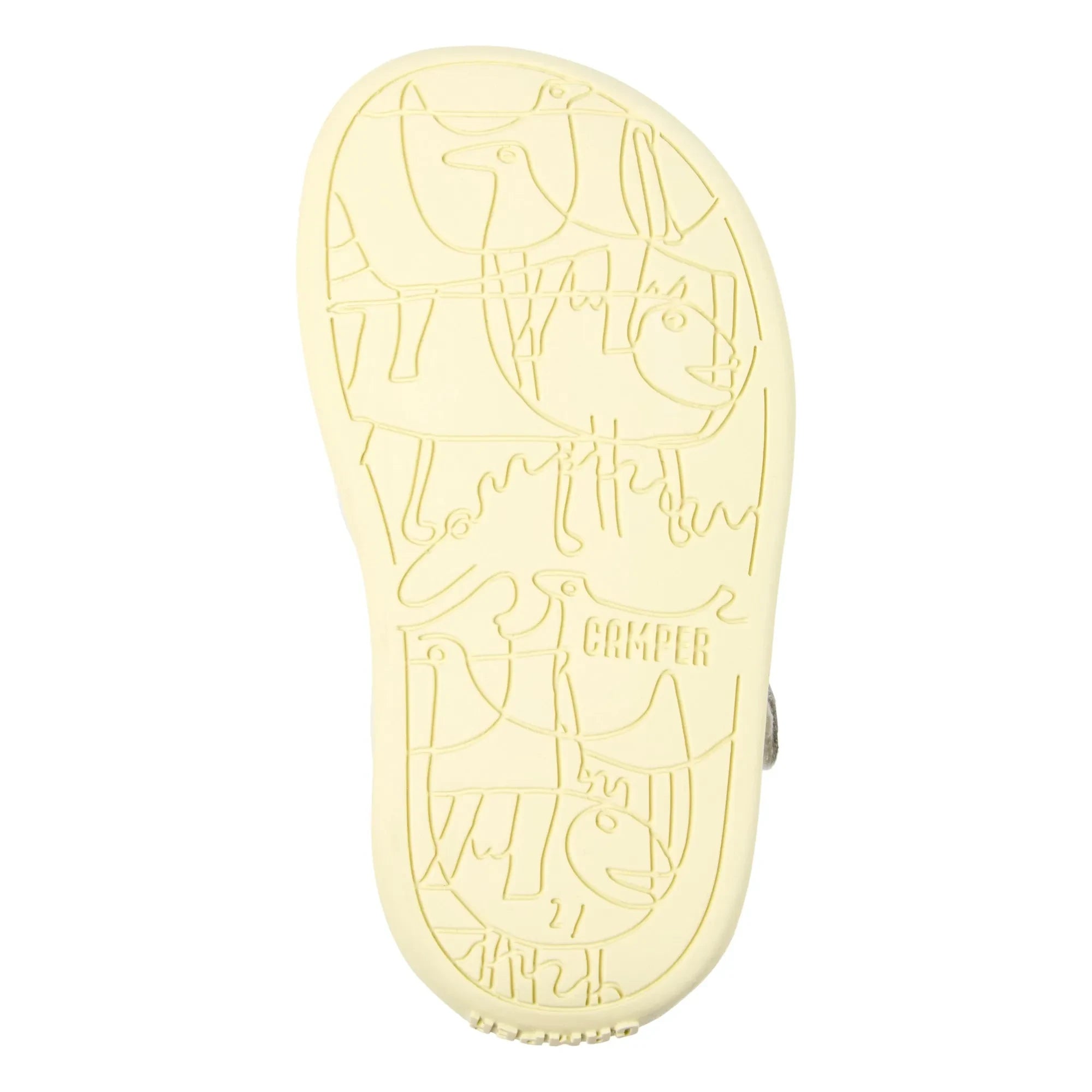 Camper - Sandalias con volantes Bicho Baby | Blanco