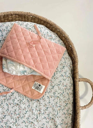 Editions Aimable - Bolsa de cuidado para bebés Palmyre | Rosa Polvoriento