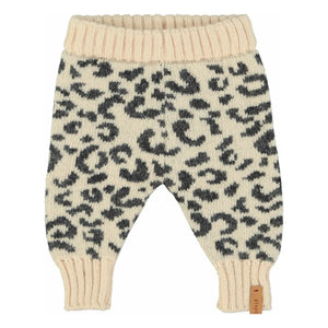 Piupiuchick - Leggings de lana Leopard | Rosa claro